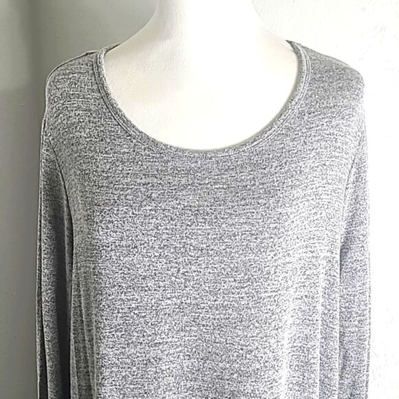 GAP Gray Softspun T-Shirt Dress, Longsleeve,  Size XL - Picture 3 of 8